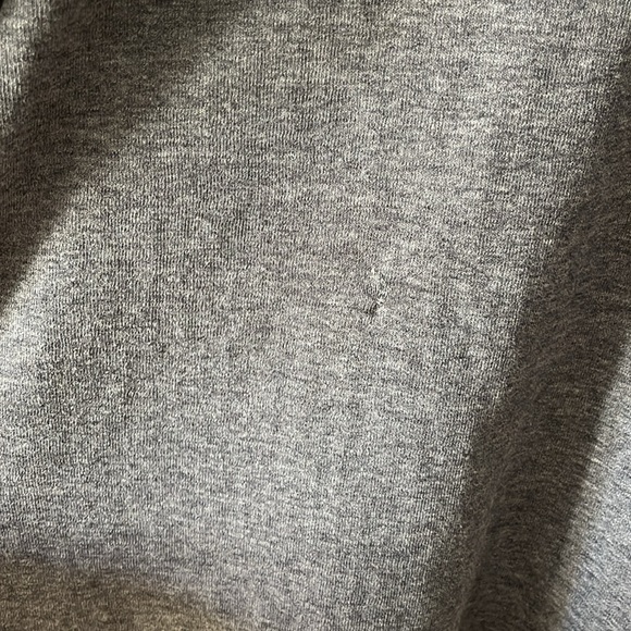 LL Bean Dark Gray Distressed Oversized Long Sleeve Henley Shirt Size 2XL Tall - Picture 7 of 15